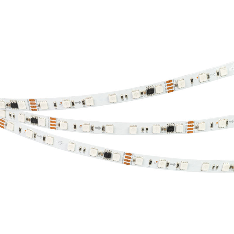 Светодиодная лента Arlight SPI-B60-10mm 24V RGB-PX6-RAM (15 W/m, IP20, 5060, 5m) 033447 в Санкт-Петербурге