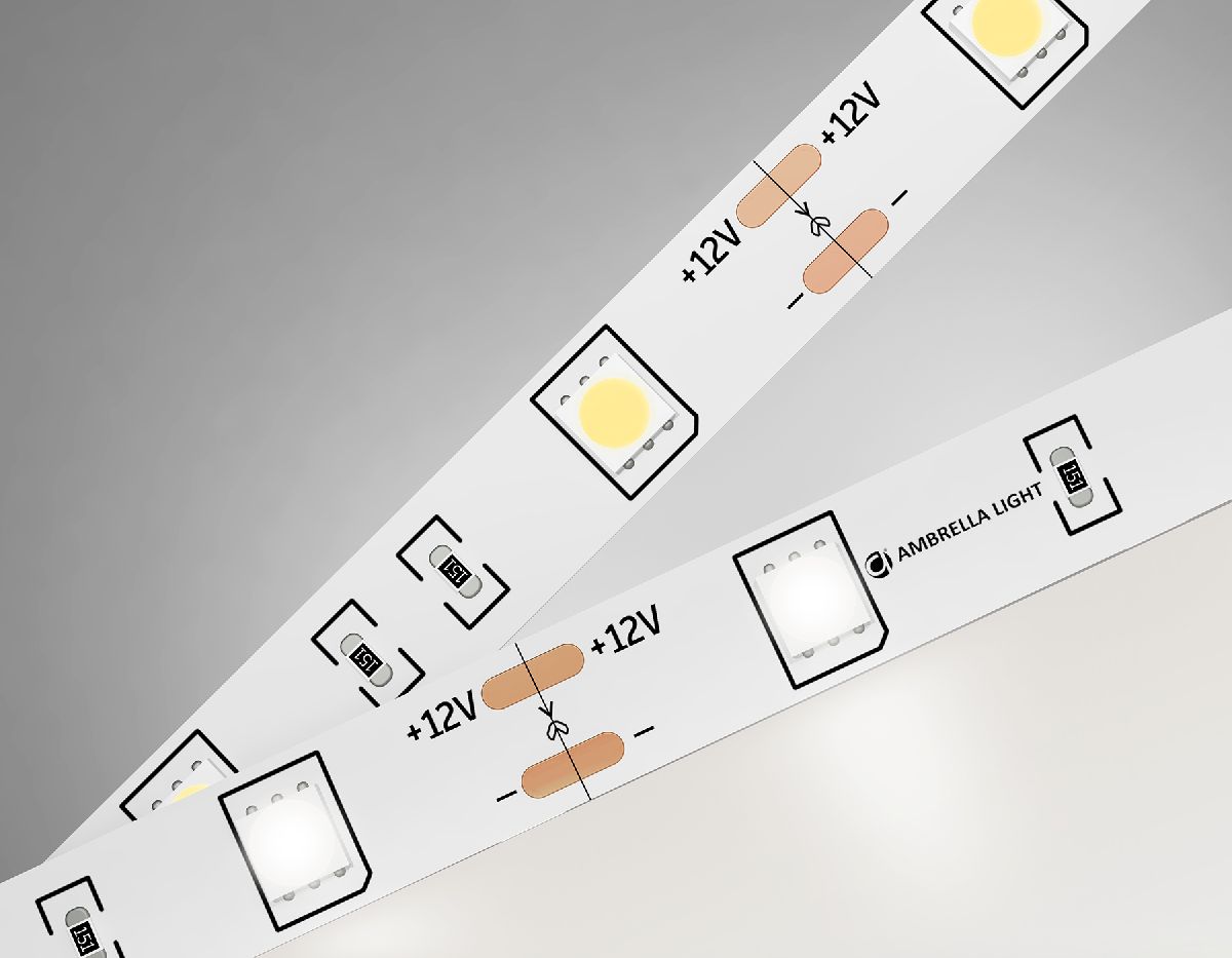 Светодиодная лента Ambrella Light LED Strip 12В 5050 7,2Вт/м 4500K 5м IP20 GS1802 в Санкт-Петербурге