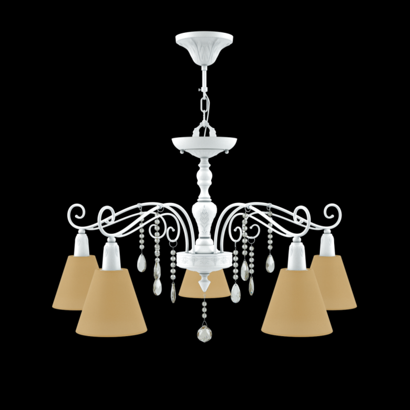 Подвесная люстра с тканевым абажуром Lamp4you Provence 13 E4-05-WM-LMP-O-23-CRL-E4-05-CH-DN в Санкт-Петербурге