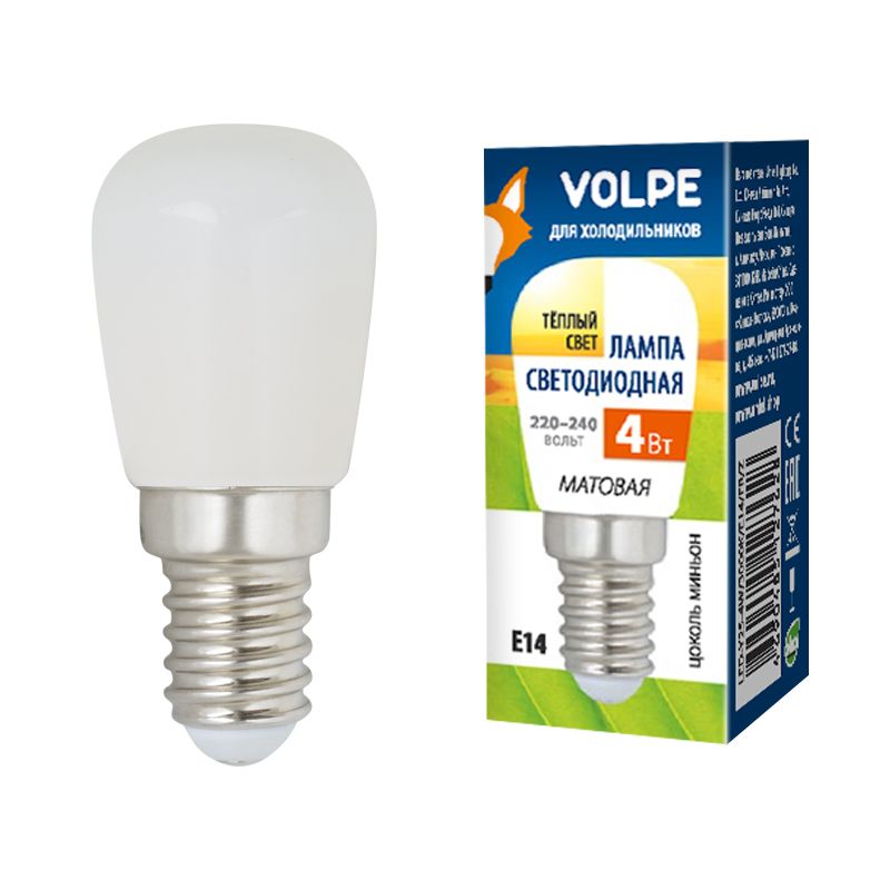 Лампа светодиодная для холодильников Volpe LED-Y25-4W/3000K/E14/FR/Z UL-00006501 в Санкт-Петербурге