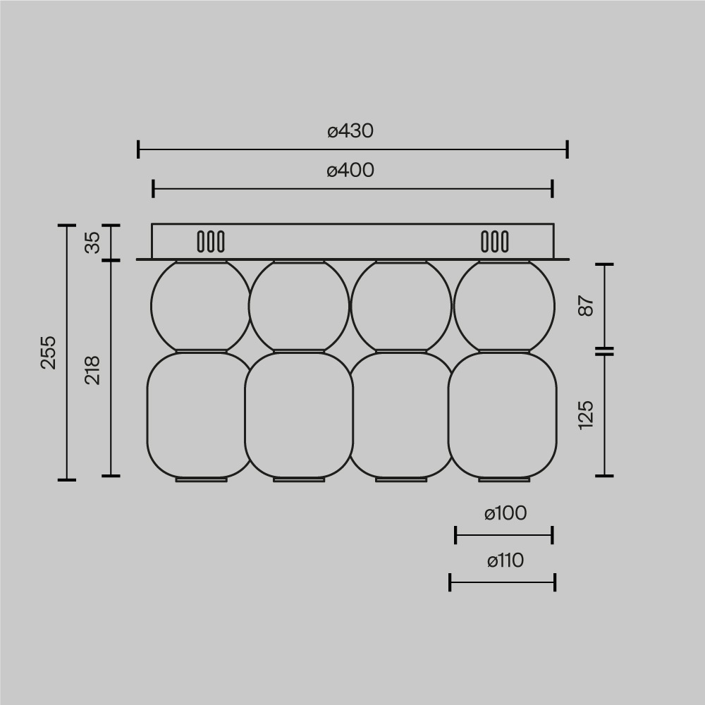 Потолочный светильник Maytoni Drop MOD273CL-L60G3K в Санкт-Петербурге