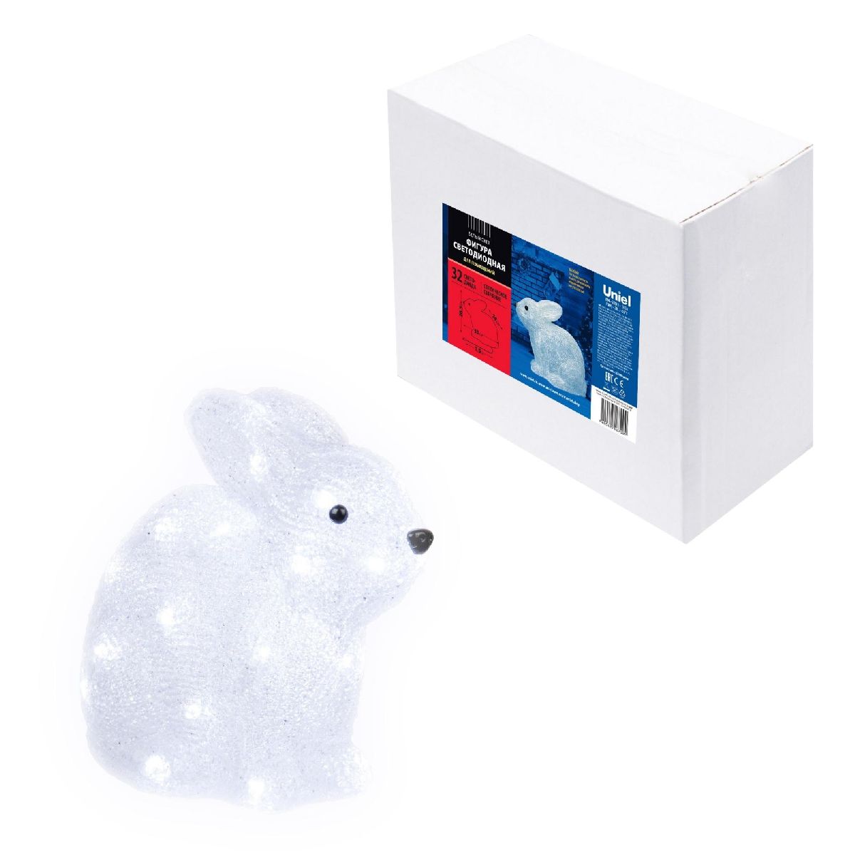 Фигура кролик Uniel ULD-M2724-032/STA WHITE IP20 RABBIT 09561 в Санкт-Петербурге
