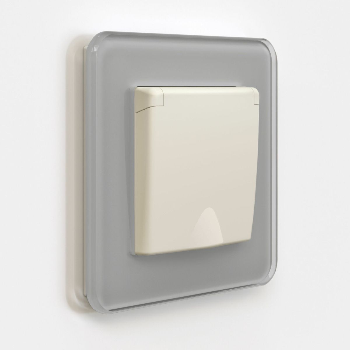 Розетка с заземлением и шторками c крышкой Werkel IP44 (айвори матовый) W1171262 4690389184765 a059276 в Санкт-Петербурге