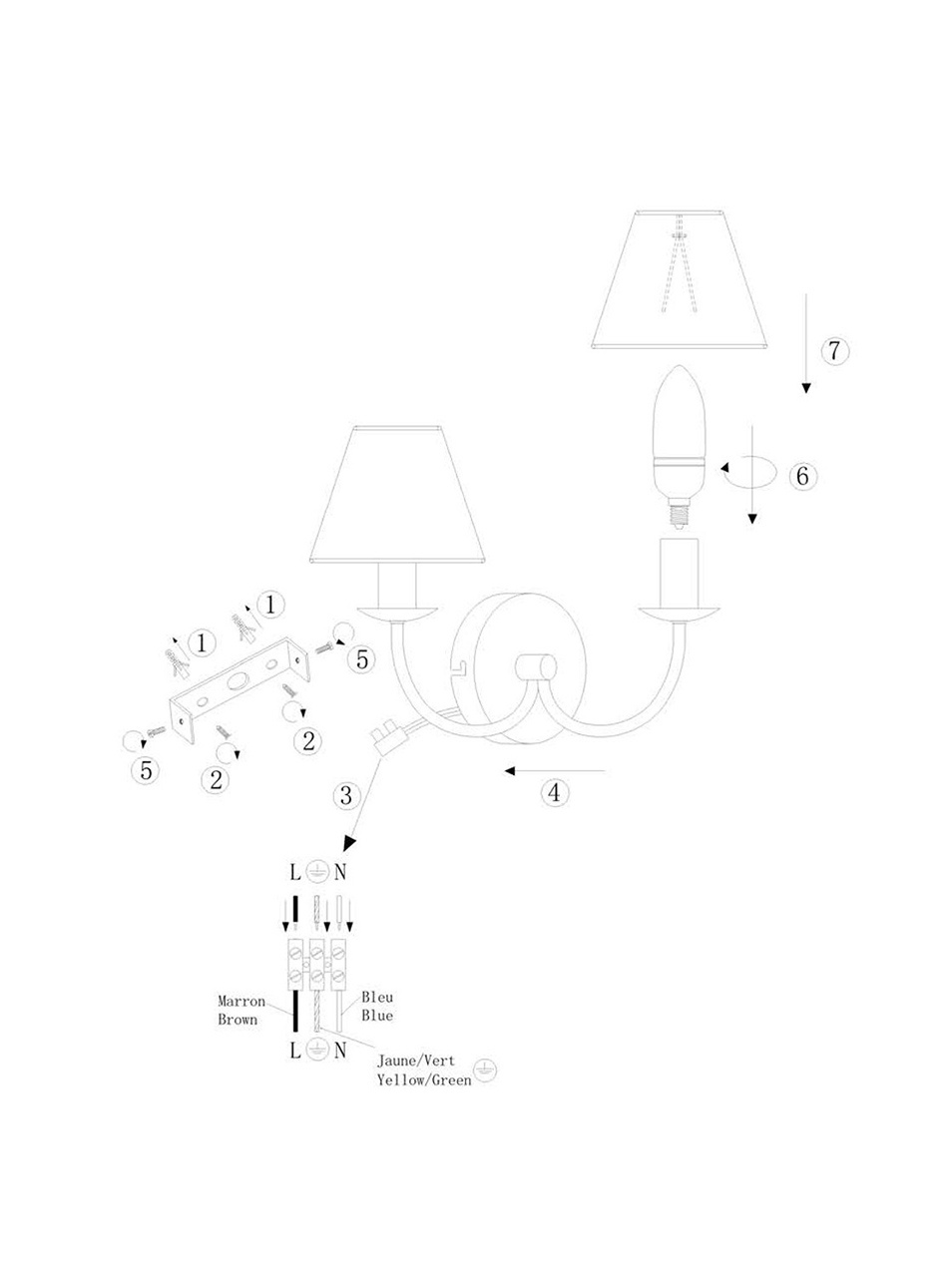 Бра Lucide Campagne 31233/02/41 в Санкт-Петербурге