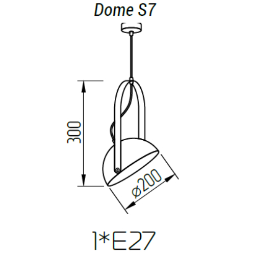 Подвесной светильник TopDecor Dome S7 09 в Санкт-Петербурге