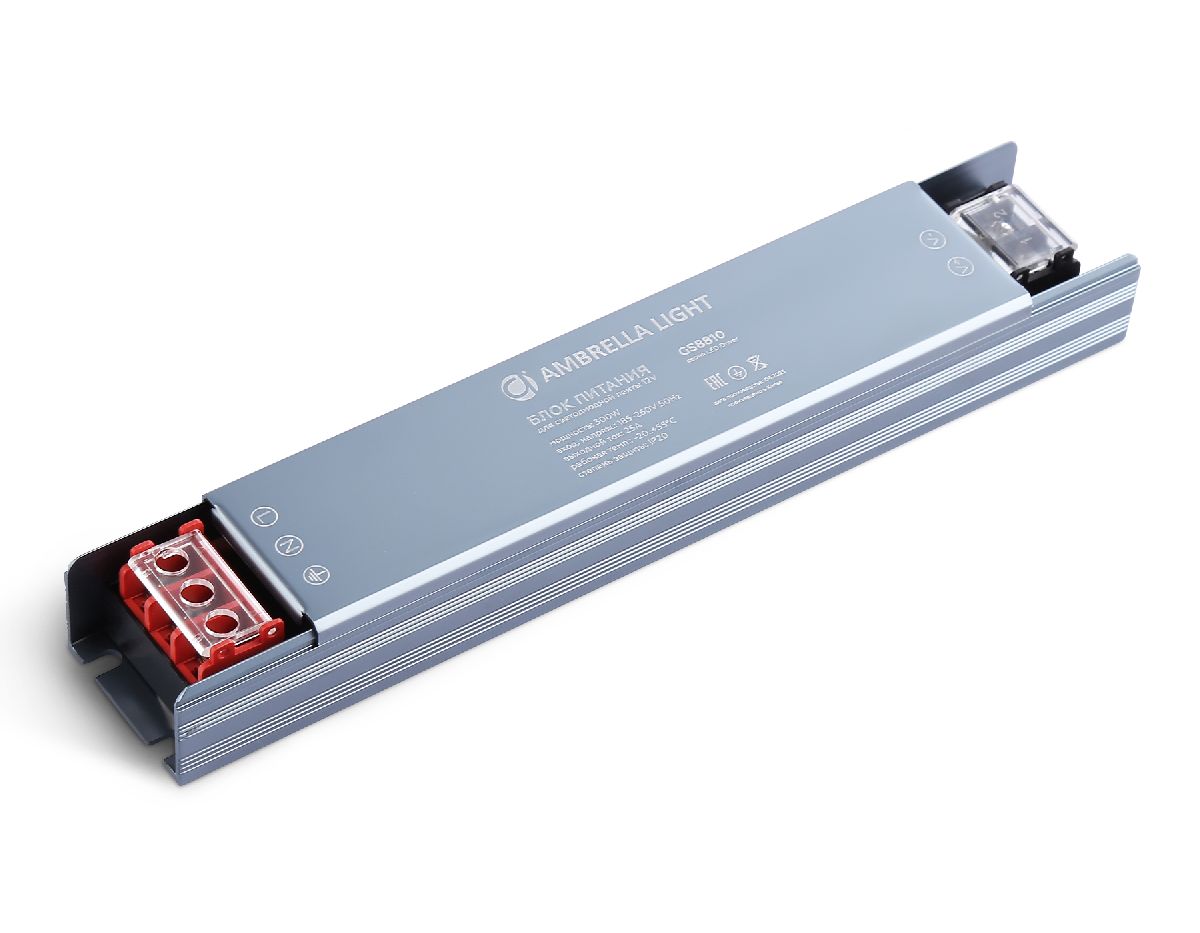 Блок питания Ambrella Light LED Driver 12V 300Вт AC185-260 25A IP20 GS8810 в Санкт-Петербурге