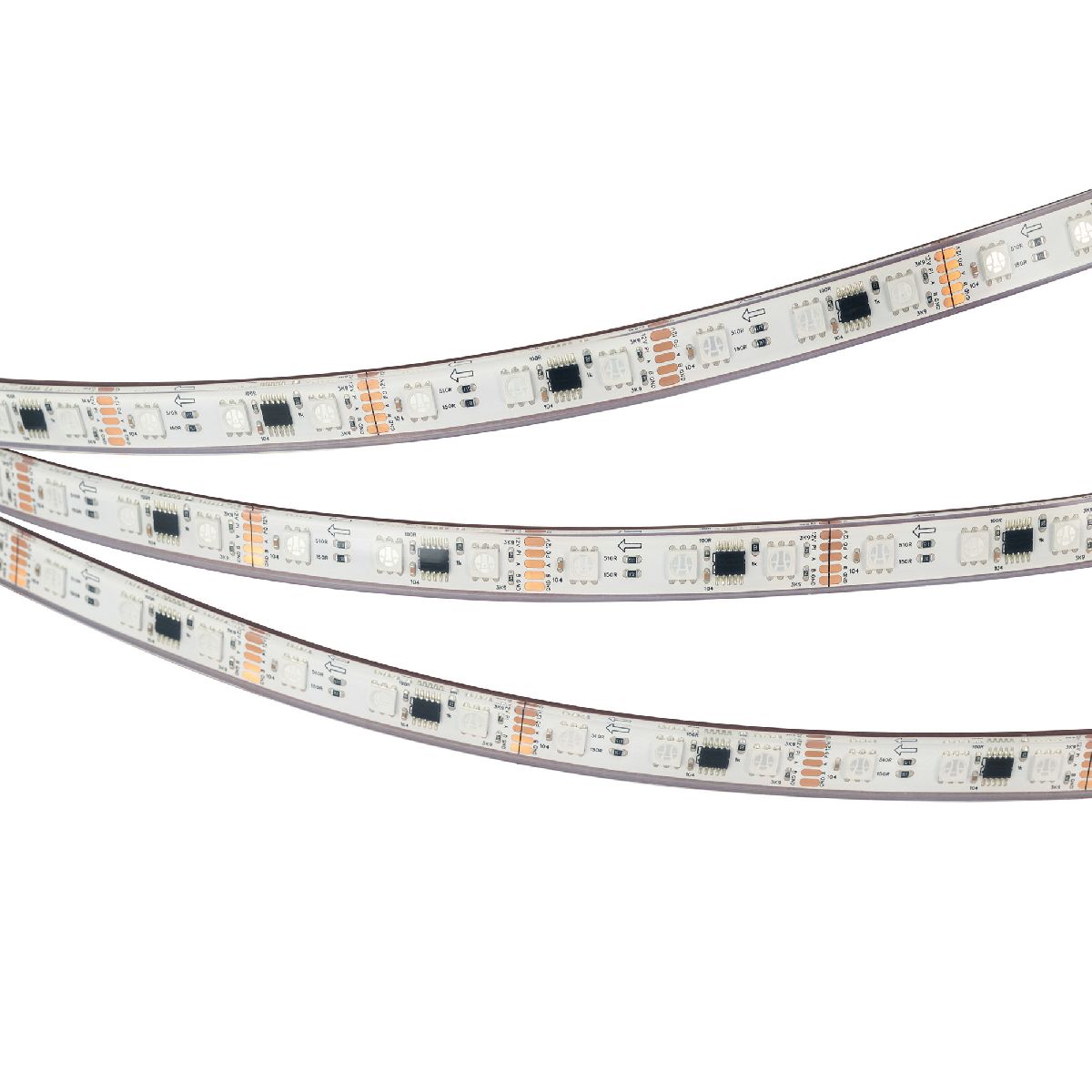Светодиодная герметичная лента Arlight DMX-PS-B60-12mm 12V RGB-PX3 (14 W/m, IP67, 5060, 5m) 039605 в Санкт-Петербурге