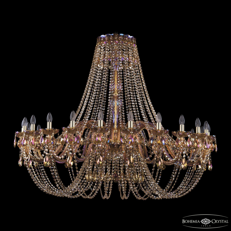 Подвесная люстра Bohemia Ivele Crystal 1406/24/530 G M777 в Санкт-Петербурге