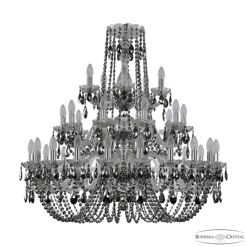 Подвесная люстра Bohemia Ivele Crystal 1402/20+10+5/360/3d Ni R781 в Санкт-Петербурге
