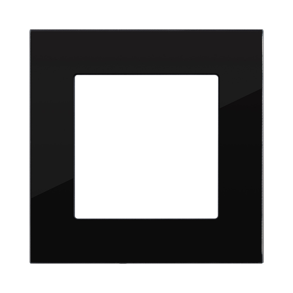 Рамка 1-постовая, стекло черный Kollinger Asthetik AS1BK в Санкт-Петербурге