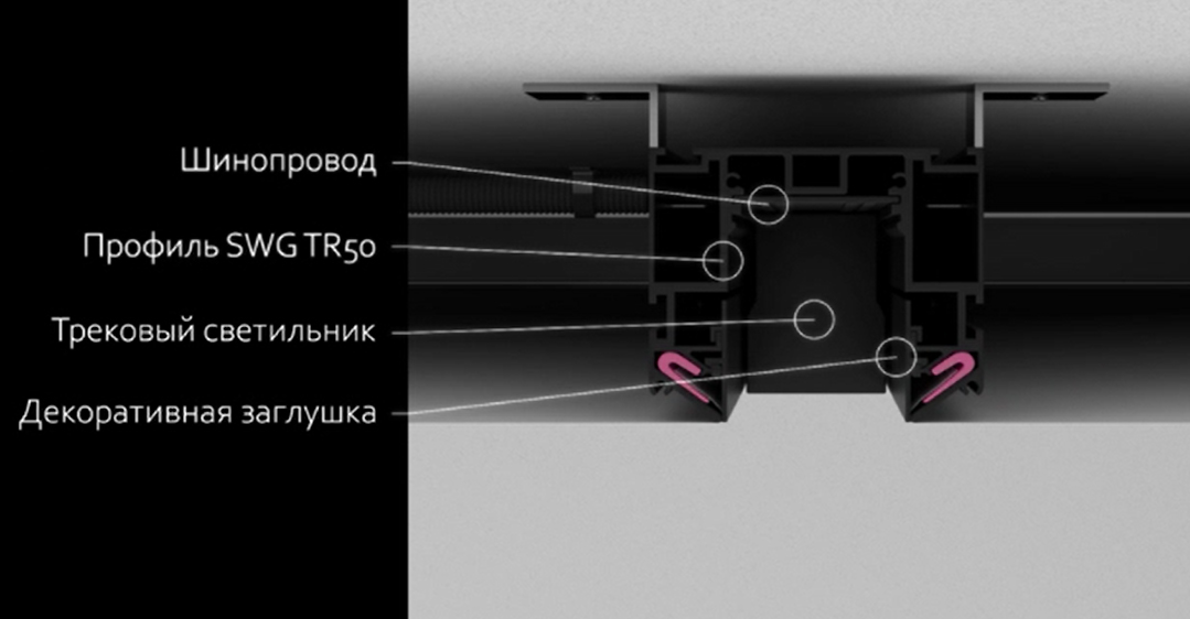 Встраиваемый шинопровод DesignLed SY-601201-CL-2-BL 009110 в Санкт-Петербурге