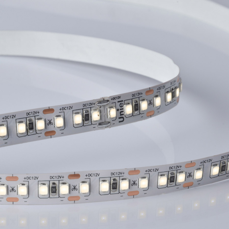 Светодиодная лента Uniel ULS-M14-2835-168LED/m-10mm-IP20-DC12V-14W/m-5M-4000K PROFI катушка в герметичной упаковке в Санкт-Петербурге