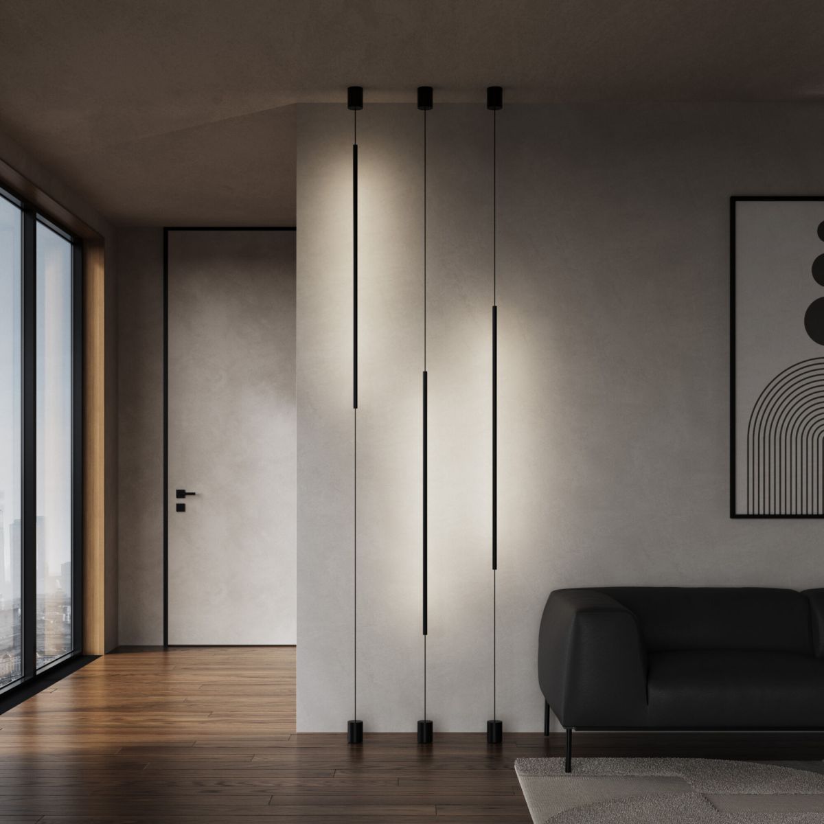 Подвесной светильник цилиндрический Eurosvet Thrust 604051 LED 4000К черный a071945 в Санкт-Петербурге