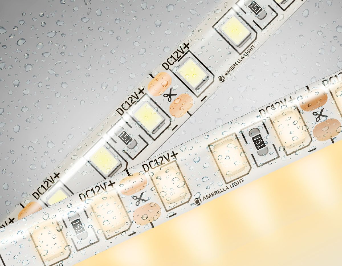 Светодиодная лента Ambrella Light LED Strip 12В 2835 9,6Вт/м 3000K 5м IP65 GS1201 в #REGION_NAME_DECLINE_PP#