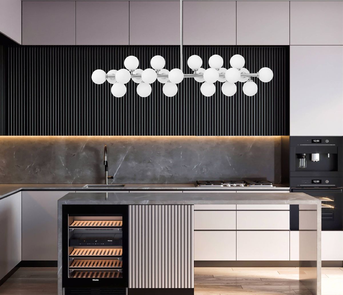 Люстра на штанге Lumina Deco Marsiada LDP 6033-24 CHR в Санкт-Петербурге