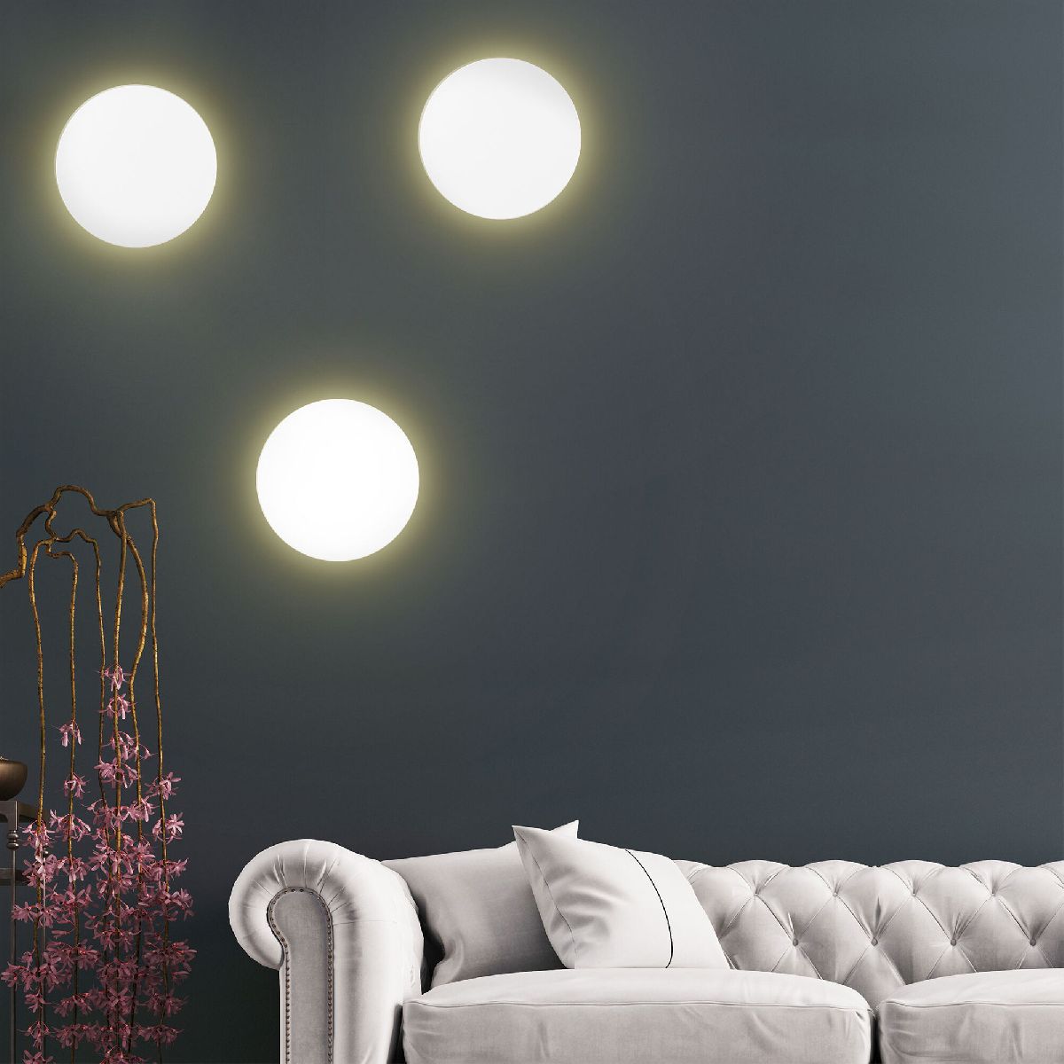 Настенный светильник TK Lighting 6010 Luna White a065354 в Санкт-Петербурге