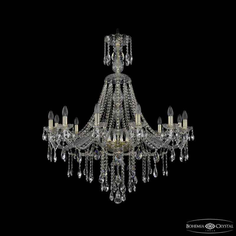 Подвесная люстра Bohemia Ivele Crystal 1415/12/360/XL-113 G в Санкт-Петербурге