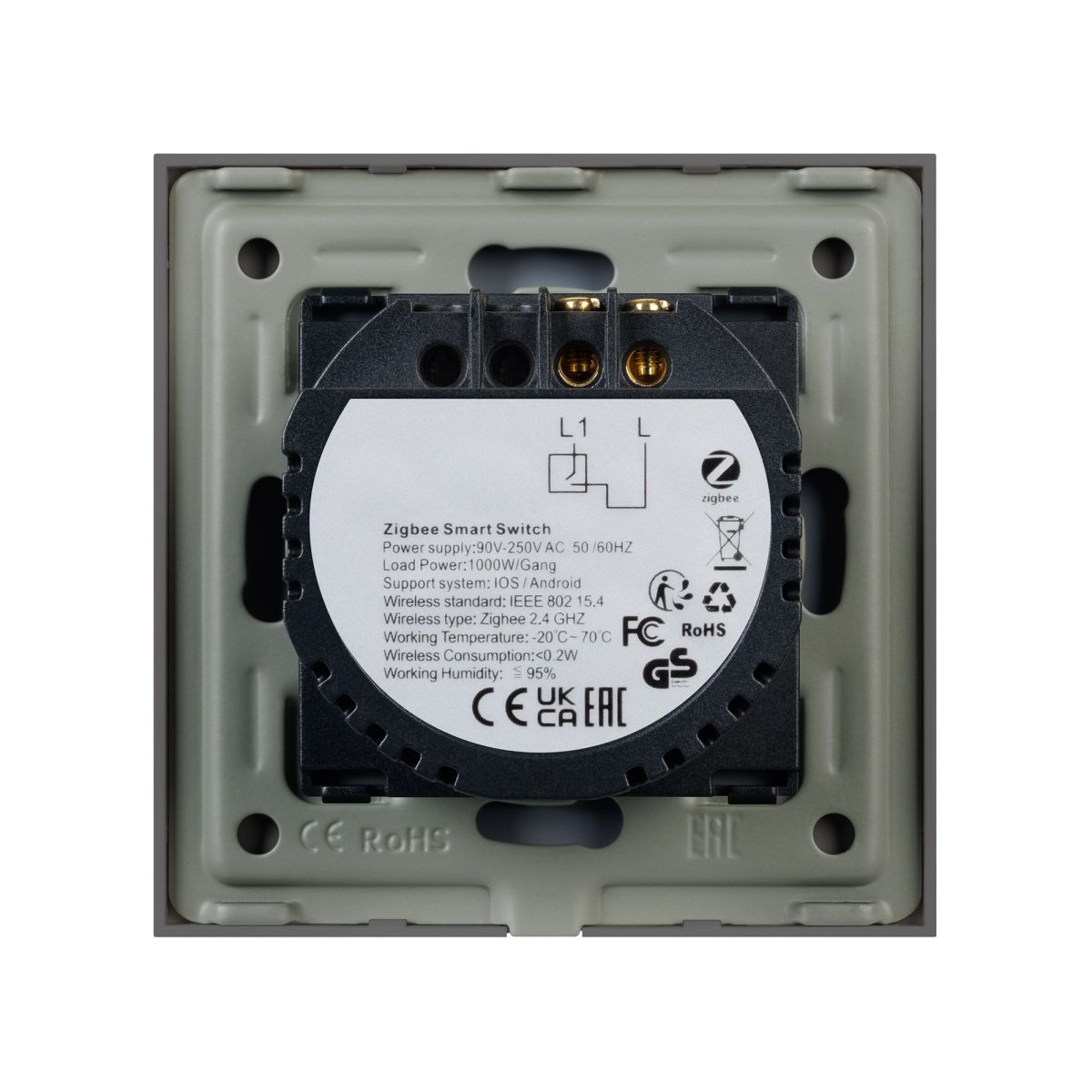 Выключатель сенсорный Arlight SWT-OMALI-S01-ZB-GR (250V, 10A, Zigbee) 050036 в Санкт-Петербурге