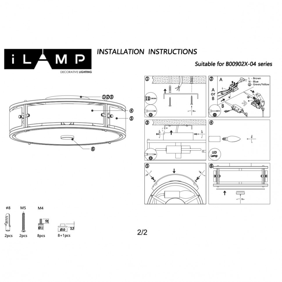 Потолочный светильник iLamp Dice 902X-4 CR в Санкт-Петербурге