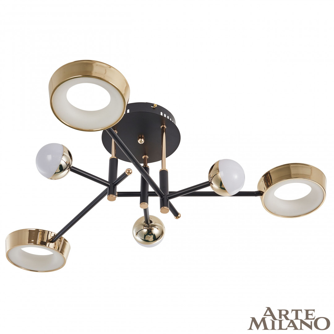 Потолочный светильник Arte Milano Ferrara 273299/6 BK/GD в #REGION_NAME_DECLINE_PP#