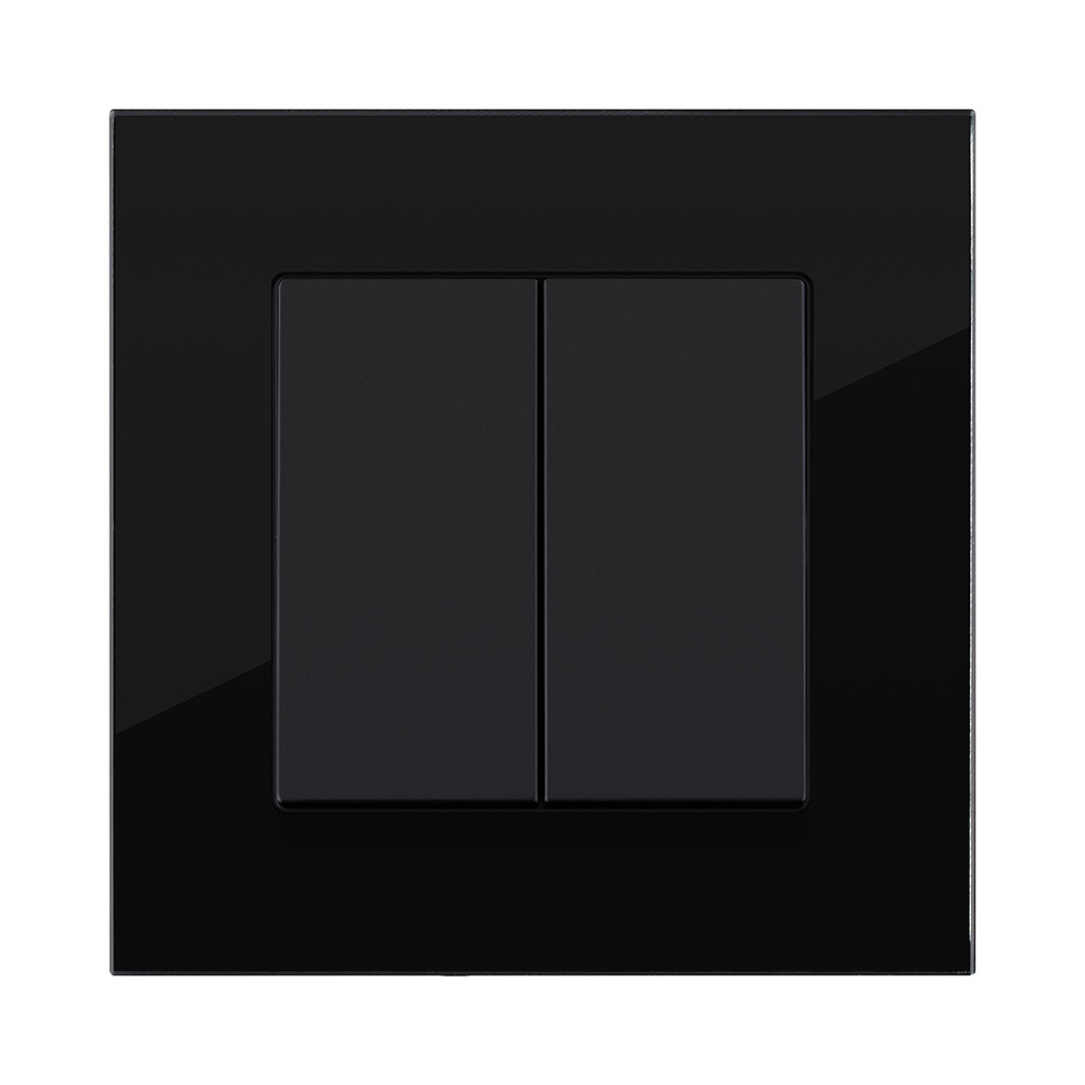 Рамка 1-постовая, стекло черный Kollinger Asthetik AS1BK в Санкт-Петербурге