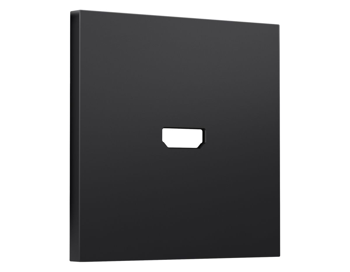 Лицевая панель SIGMA (Черный матовый) для HDMI розетки QUANT PRO Ambrella Volt SP8140 в Санкт-Петербурге