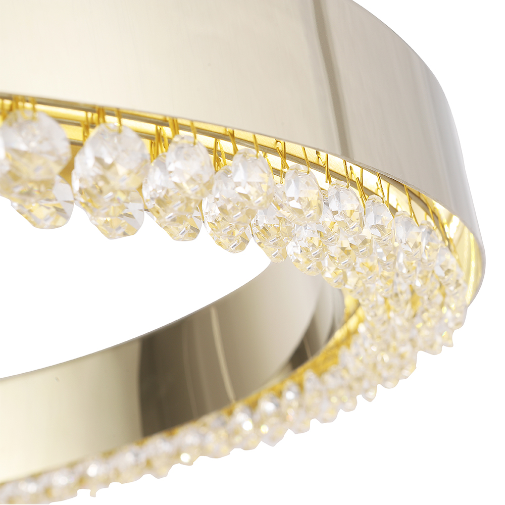 Подвесная люстра Crystal Lux SATURN SP90W LED GOLD в Санкт-Петербурге