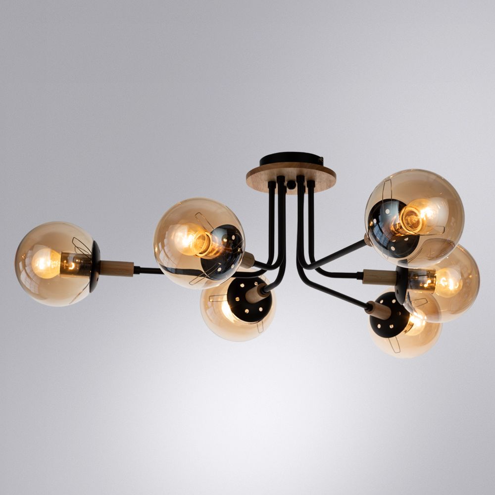 Потолочная люстра Arte Lamp Oxford A2716PL-6BK в Санкт-Петербурге