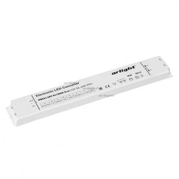 Блок питания Arlight ARV-KL12060-Slim (12V, 5A, 60W, PFC) 018563 в Санкт-Петербурге