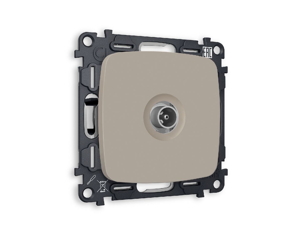 Комплект механизма TV розетки оконечной 50-870 MHz 1dB Ambrella Volt Omega MO373010 в Санкт-Петербурге