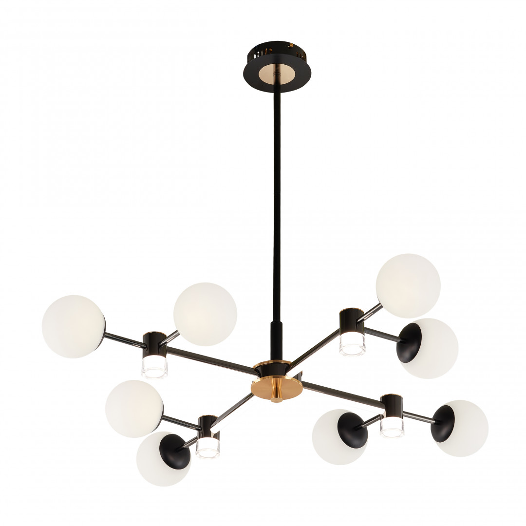 Подвесной светильник Arte Milano Ferrara 277010/8 BK/GD в #REGION_NAME_DECLINE_PP#