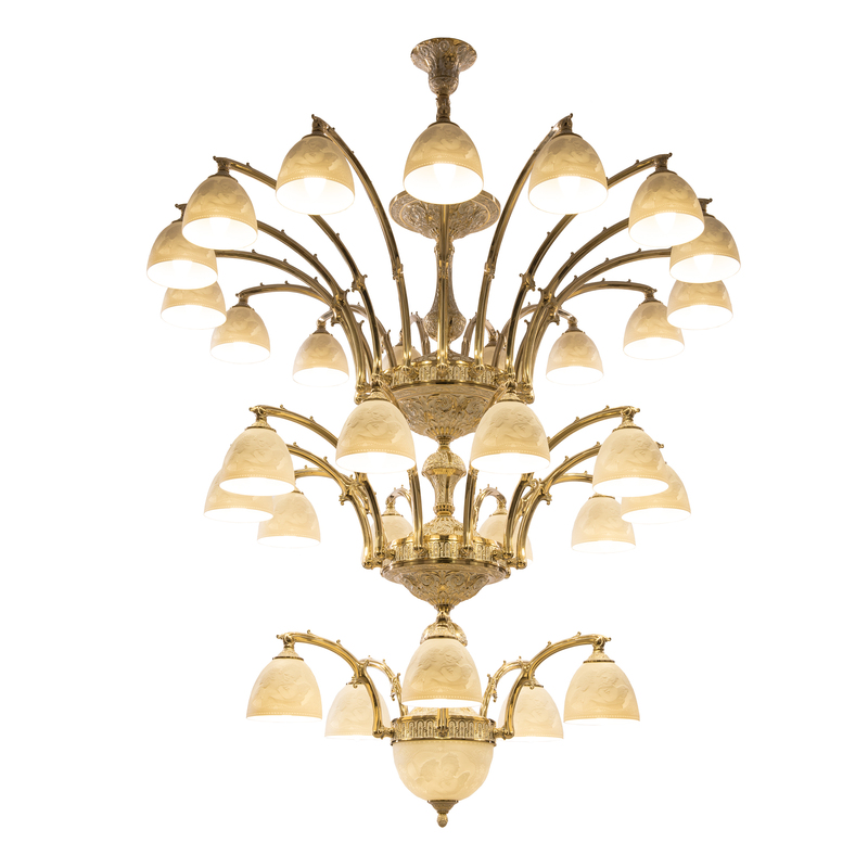 Подвесная люстра Bohemia Ivele Crystal Verona 72111P/5+10+15/420 GW P1 D Angel в Санкт-Петербурге