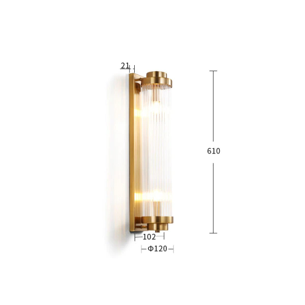 Настенный светильник Delight Collection Wall lamp 88008W/L brass в #REGION_NAME_DECLINE_PP#