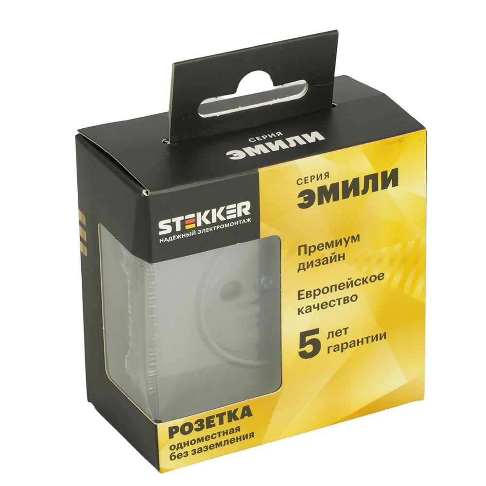 Розетка 1-местная с з/ш б/з (механизм) СЗК Stekker Эмили 250В 16А RST16-5109-10ZK платиново-серый soft touch 50242 в #REGION_NAME_DECLINE_PP#
