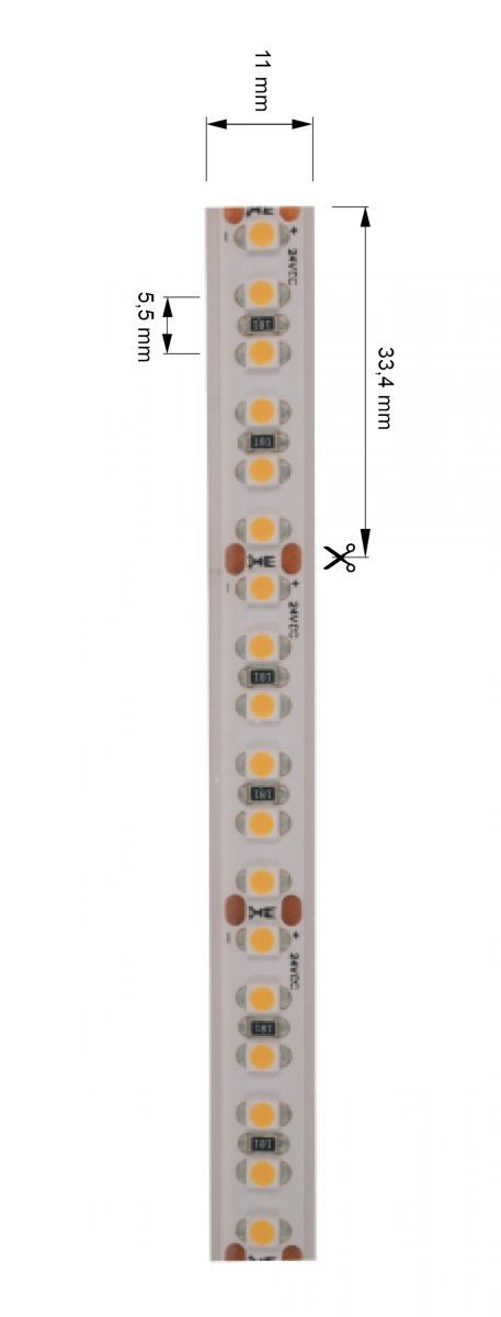 Светодиодная лента Deko-Light 24В 3528 55Вт 3000K 5м IP67 840187 в Санкт-Петербурге