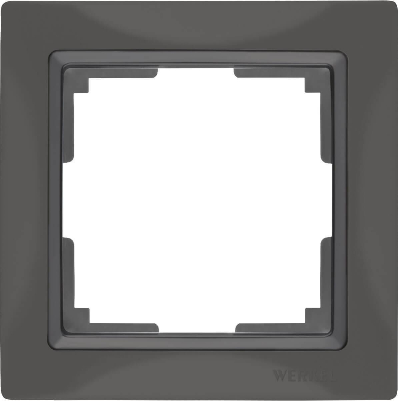 Рамка Werkel Snabb Basic на 1 пост серо-коричневый WL03-Frame-01 4690389099038 в Санкт-Петербурге