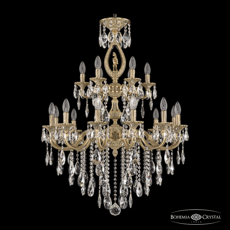 Подвесная люстра Bohemia Ivele Crystal Verona 72401/12+6/250/2d B FP FH1M в Санкт-Петербурге