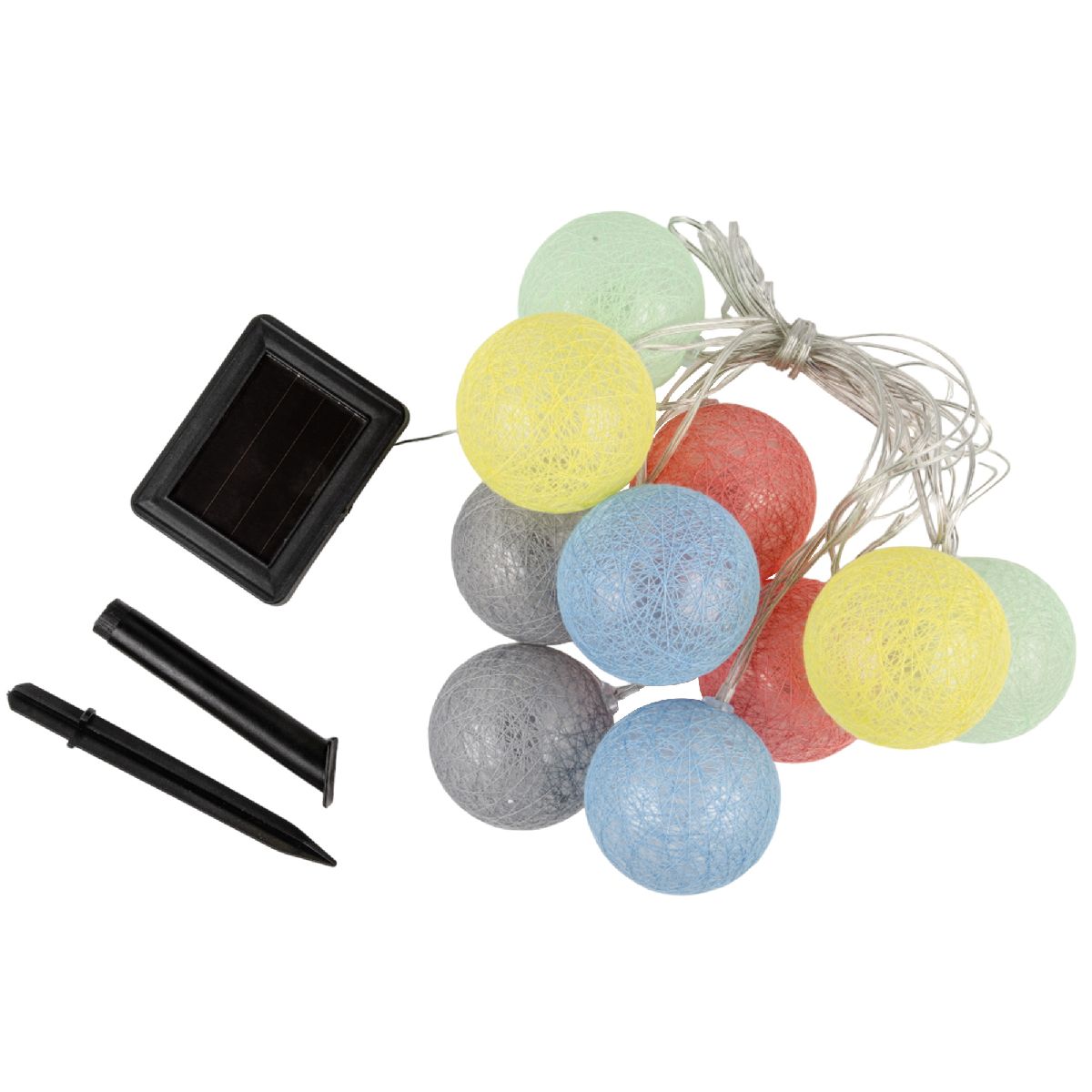 Гирлянда на солнечной батарее Uniel USL-S-139/PM2000 COTTON BALLS UL-00010436 в Санкт-Петербурге