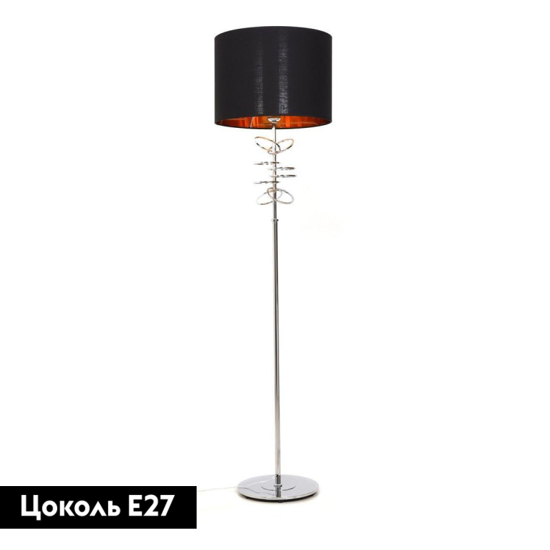 Торшер Lumina Deco Milari LDF 5530 CHR+BK в Санкт-Петербурге