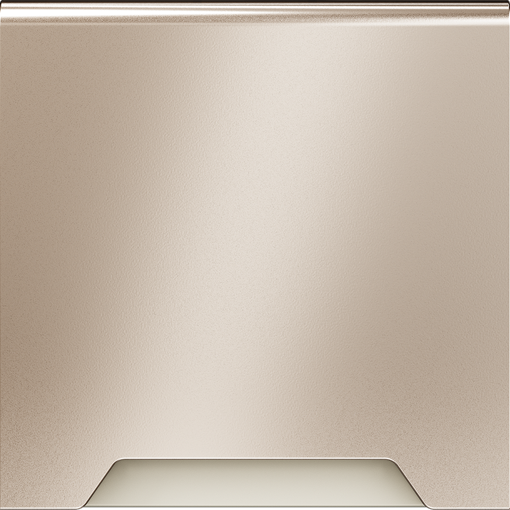 Накладка для розетки с заземлением защитными шторками и крышкой S70 Metal (платина) Voltum VLSM000810 в Санкт-Петербурге