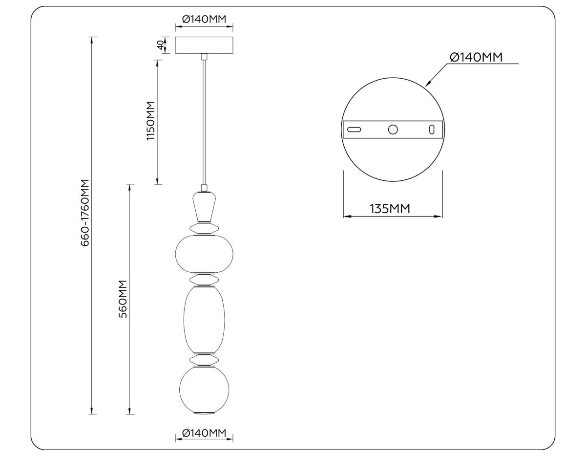Подвесной светильник Ambrella Light High Light Ceramo Modern LH53142 в #REGION_NAME_DECLINE_PP#