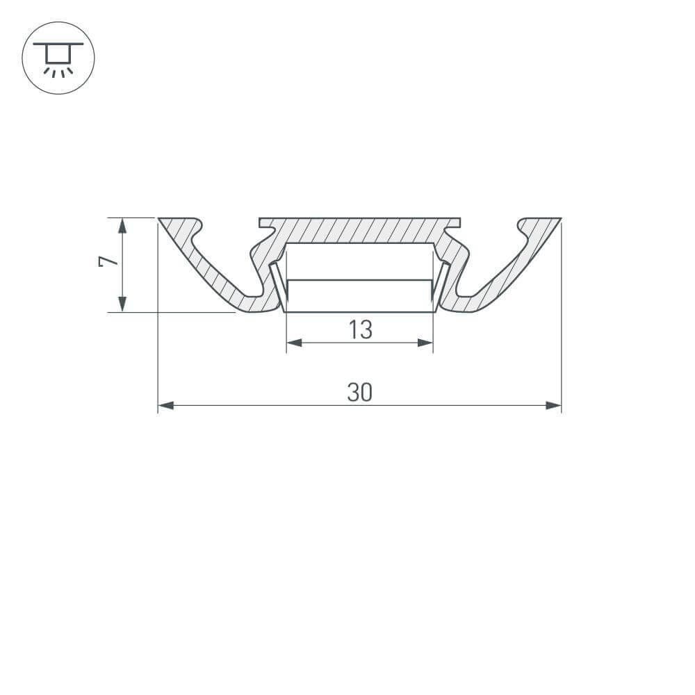 Профиль Arlight PHS-A-2000 ANOD 013215 в Санкт-Петербурге