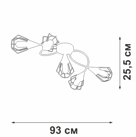 Потолочная люстра Vitaluce V3037-0/5PL в Санкт-Петербурге