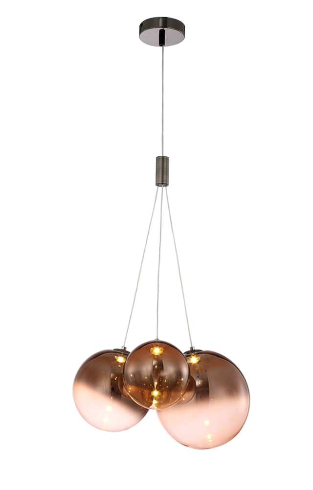 Подвесной светильник Crystal Lux Elche ELCHE SP3 COPPER в Санкт-Петербурге