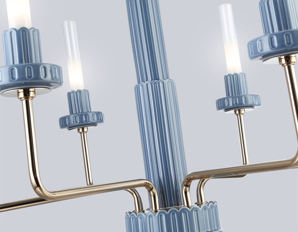 Люстра на штанге Ambrella Light High Light Ceramo Modern LH53124 в #REGION_NAME_DECLINE_PP#