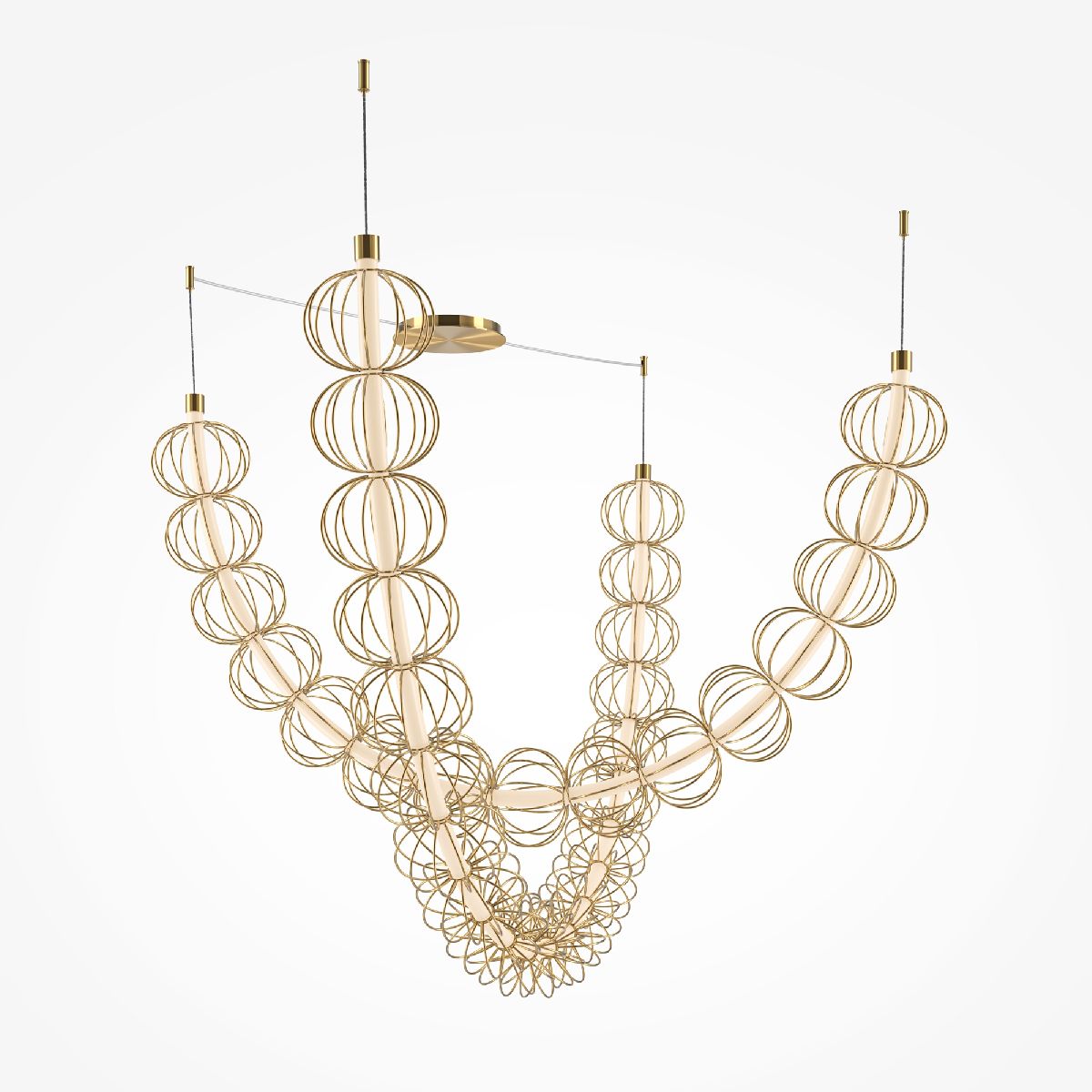 Подвесная люстра Maytoni Golden Cage MOD216PL-L55G3K в #REGION_NAME_DECLINE_PP#