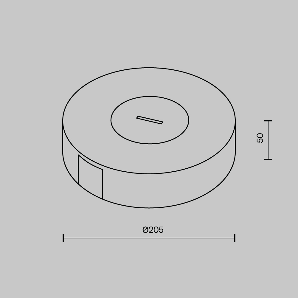 Потолочная чаша накладная с коннектором питания Maytoni Pendant system Parity TRA130SC-1B в Санкт-Петербурге