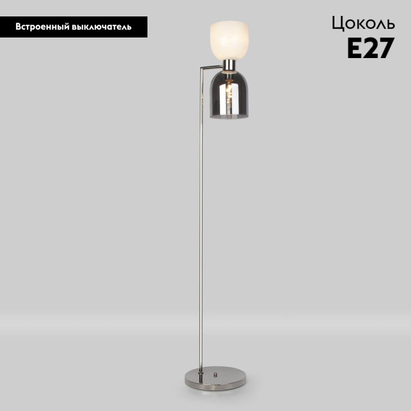 Торшер Eurosvet Tandem 01085/2 никель в Санкт-Петербурге