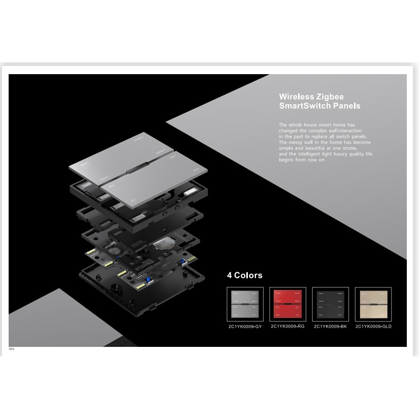 Смарт выключатель проводной iLedex Vision INN SP 48V-4-BK в Санкт-Петербурге