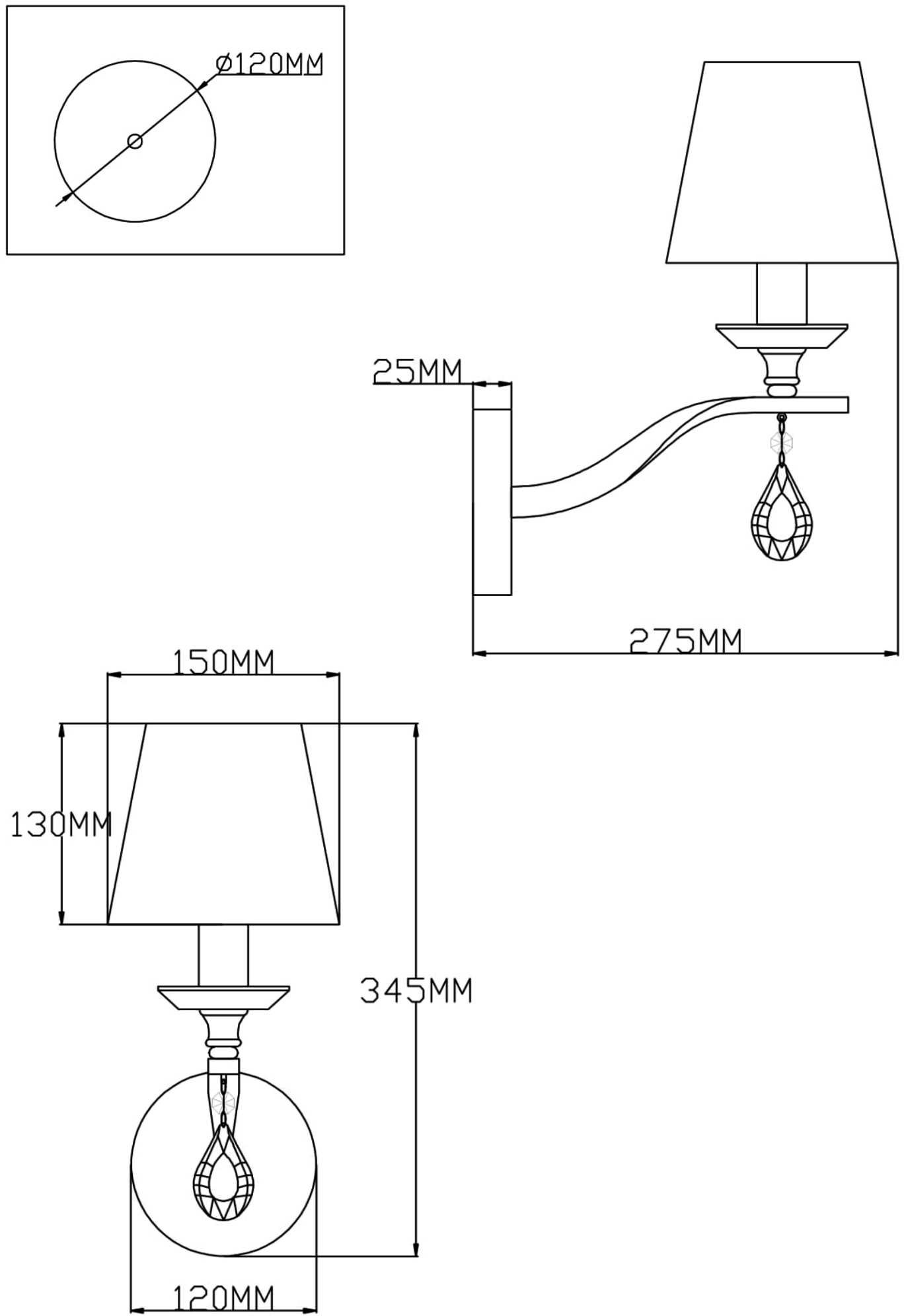 Бра Moderli Aerton V2530-1W в Санкт-Петербурге